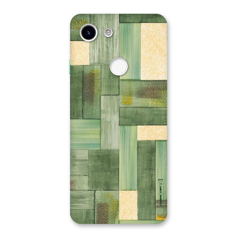 Wooden Green Texture Back Case for Google Pixel 3