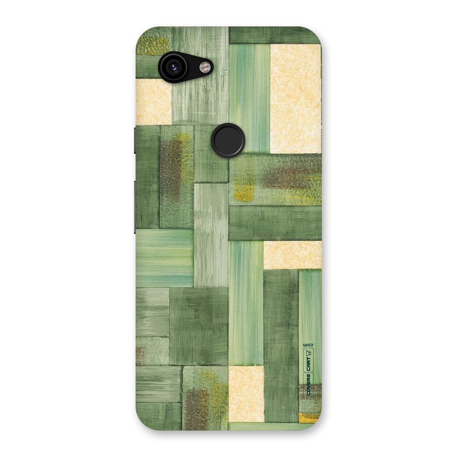 Wooden Green Texture Back Case for Google Pixel 3a
