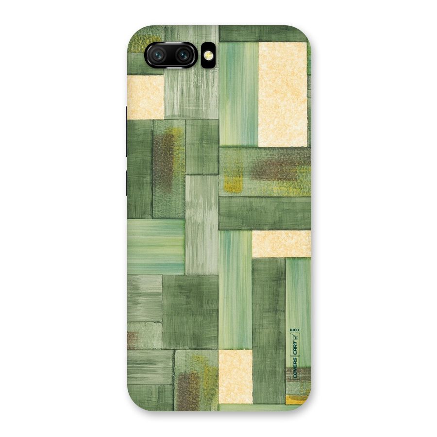 Wooden Green Texture Back Case for Honor 10