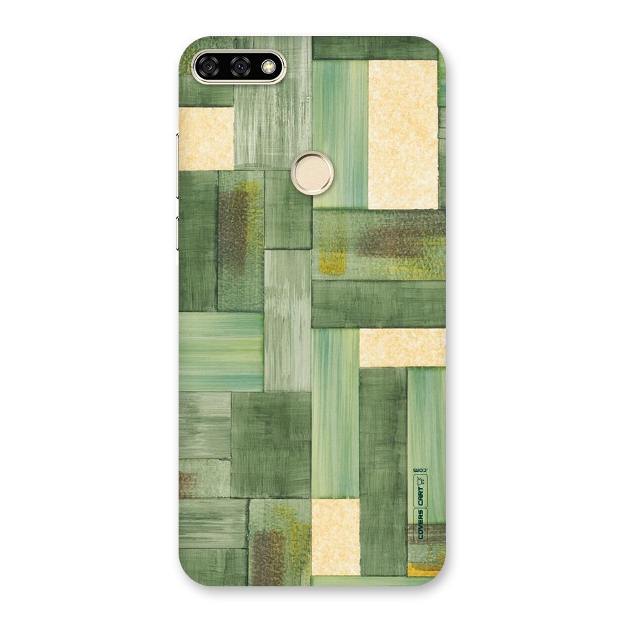 Wooden Green Texture Back Case for Honor 7A