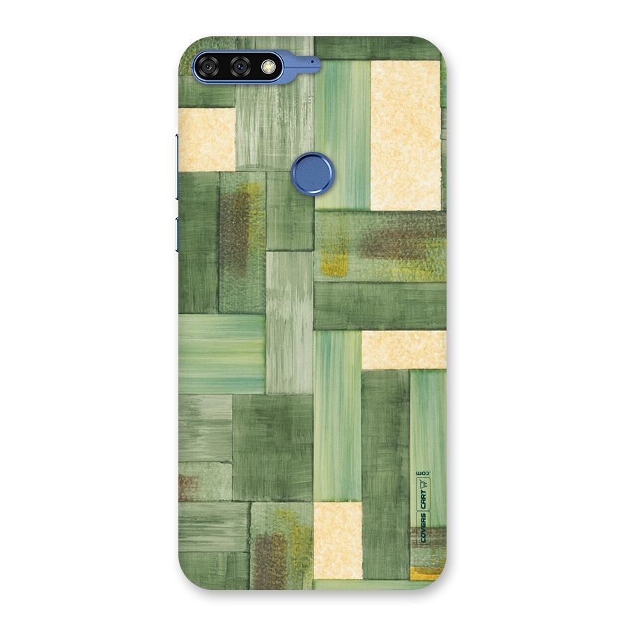 Wooden Green Texture Back Case for Honor 7C