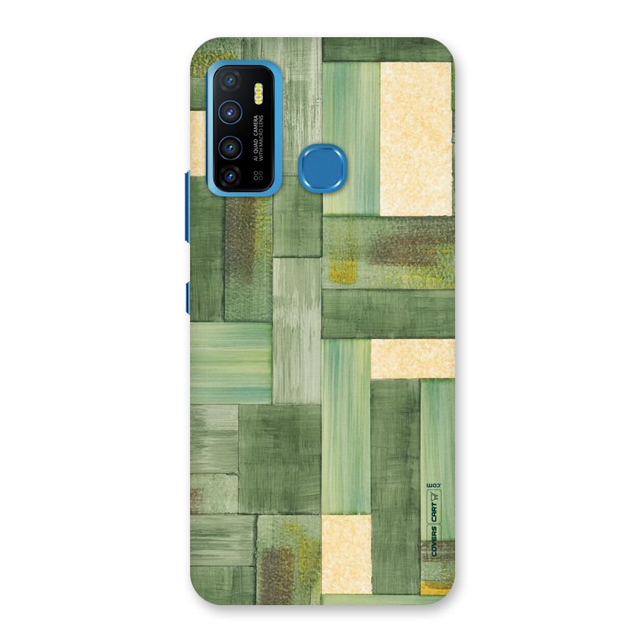 Wooden Green Texture Back Case for Infinix Hot 9