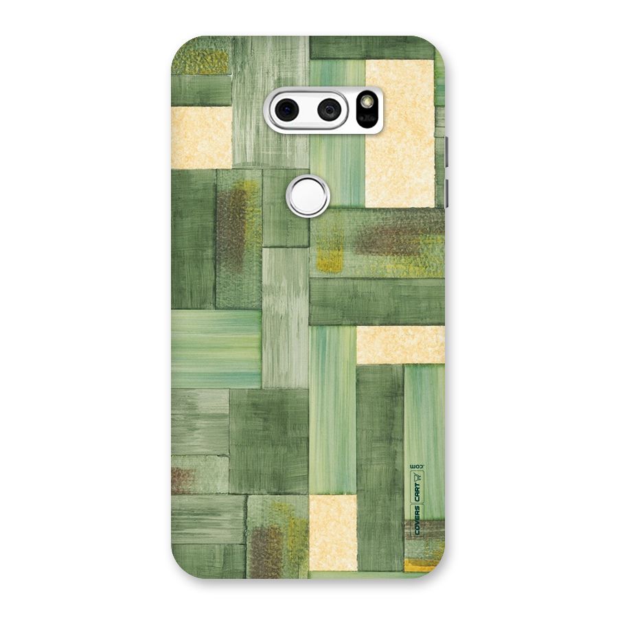 Wooden Green Texture Back Case for LG V30