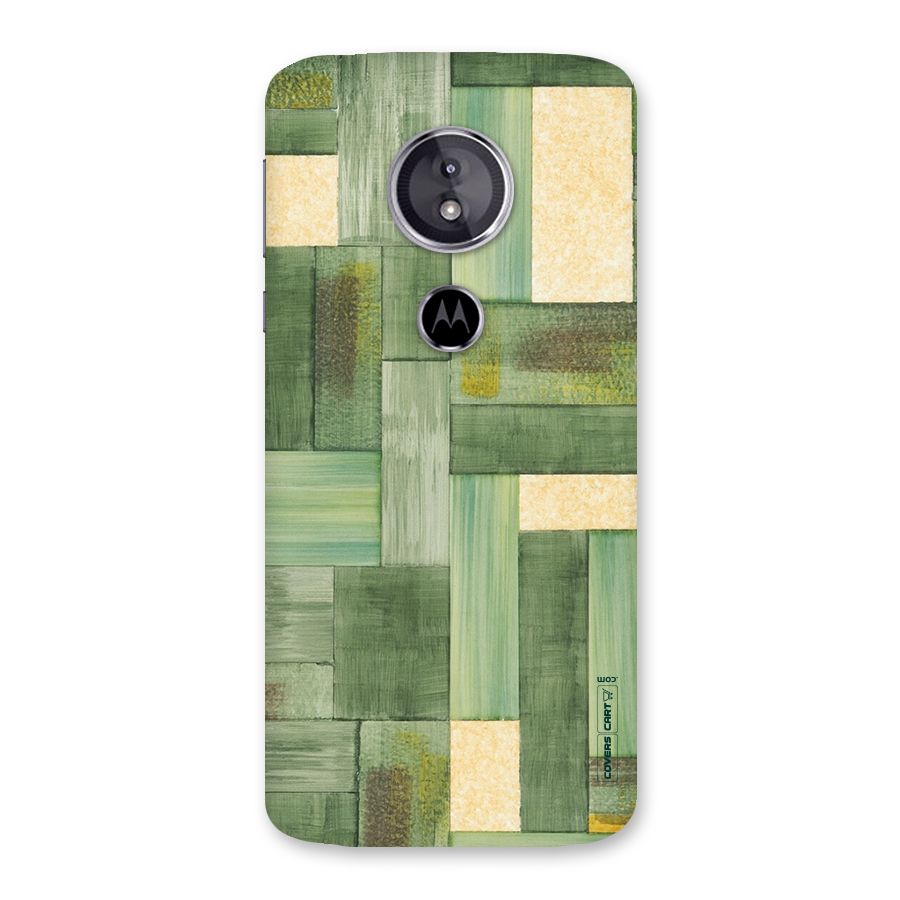 Wooden Green Texture Back Case for Moto E5