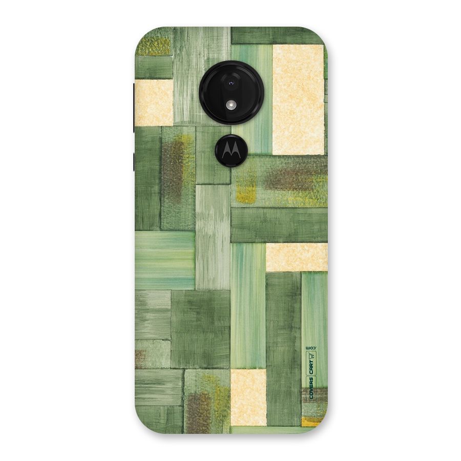 Wooden Green Texture Back Case for Moto G7 Power