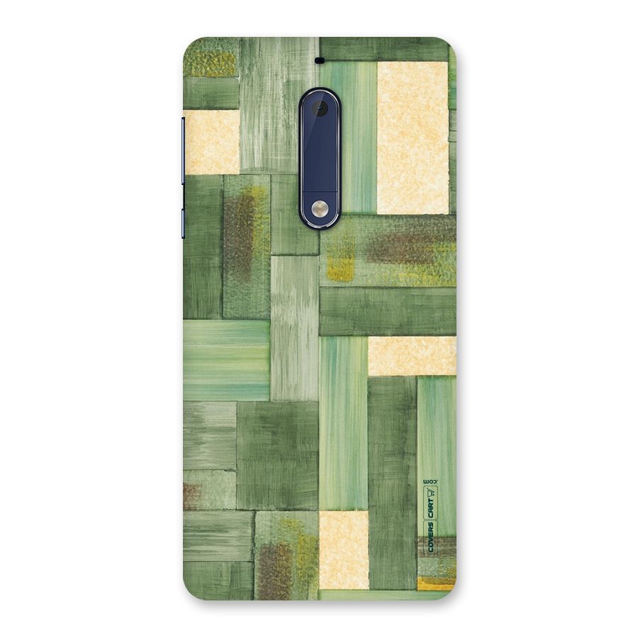 Wooden Green Texture Back Case for Nokia 5