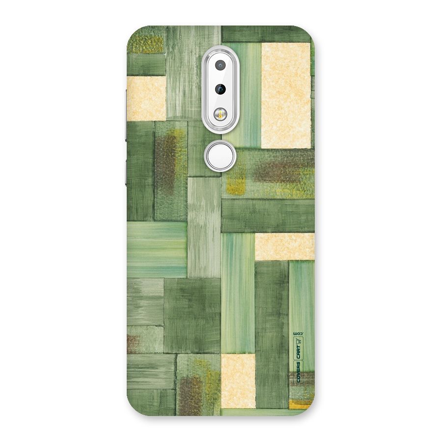 Wooden Green Texture Back Case for Nokia 6.1 Plus