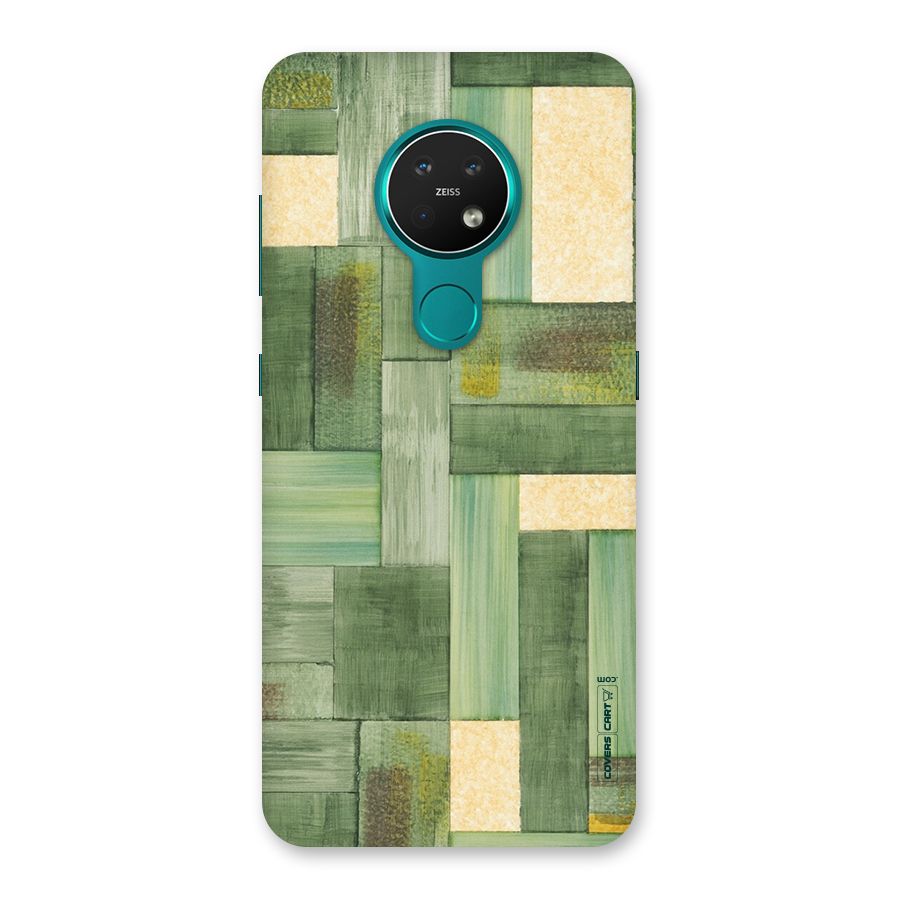 Wooden Green Texture Back Case for Nokia 7.2