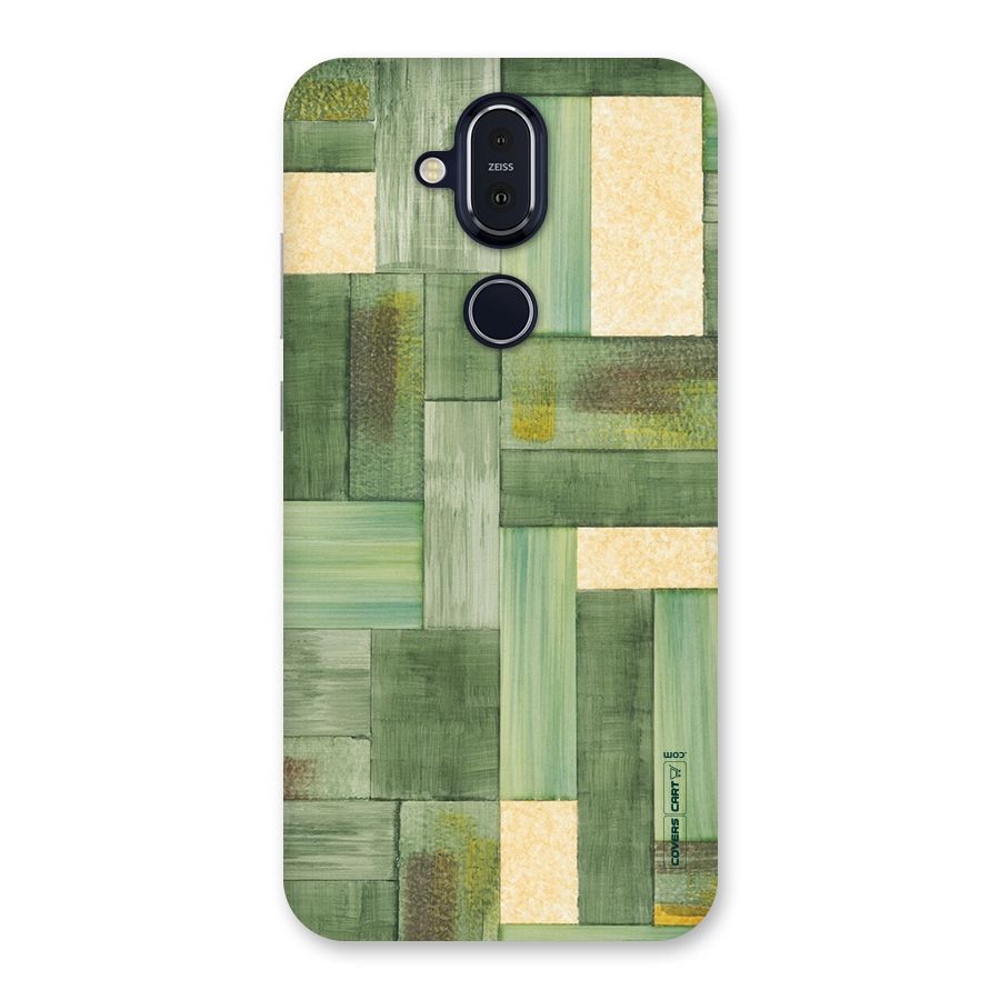 Wooden Green Texture Back Case for Nokia 8.1