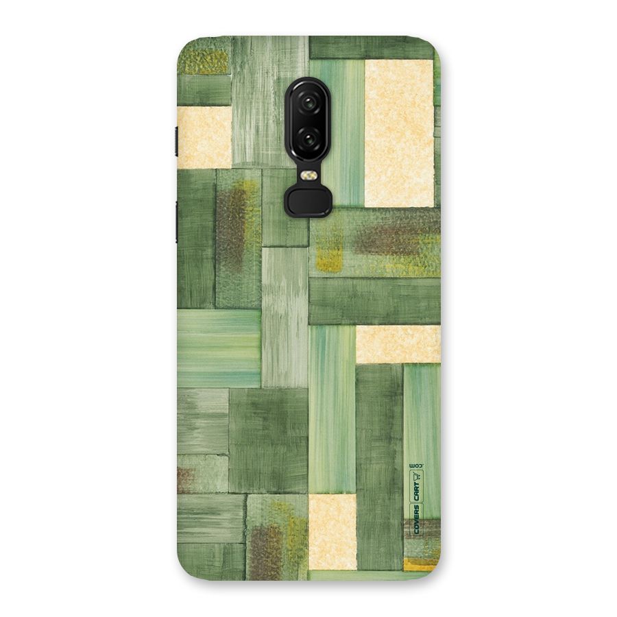 Wooden Green Texture Back Case for OnePlus 6