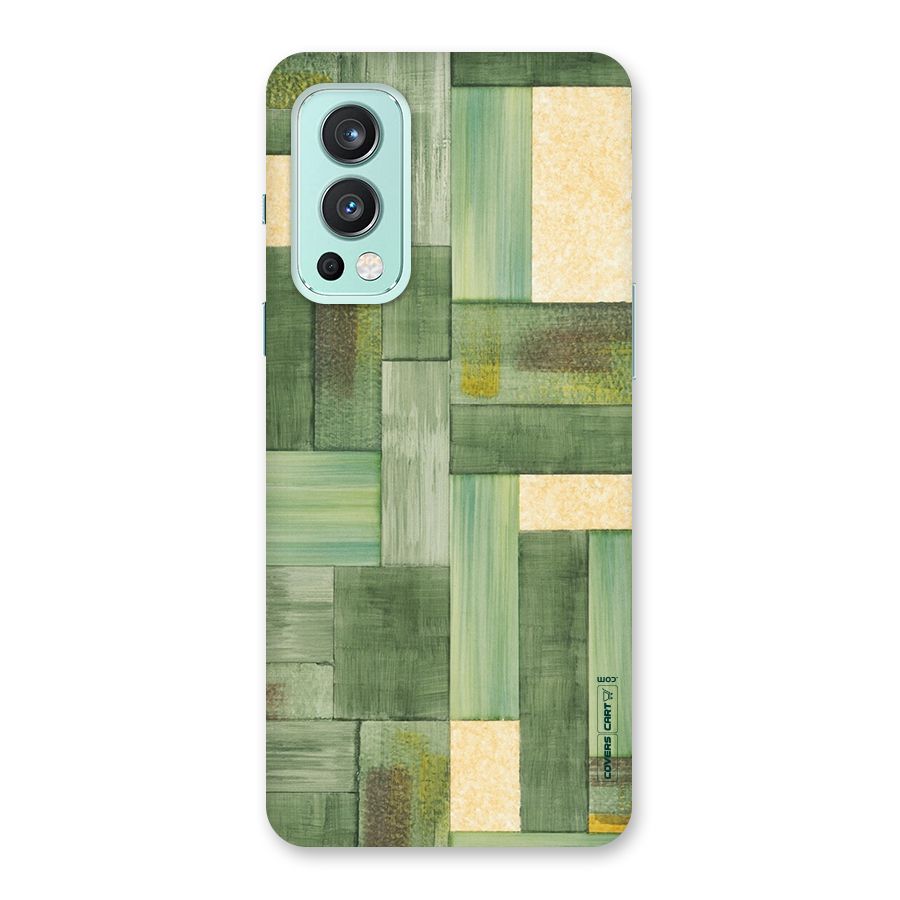 Wooden Green Texture Back Case for OnePlus Nord 2 5G
