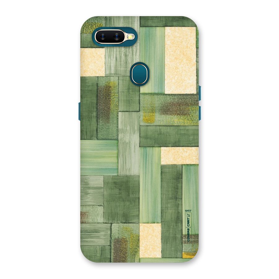 Wooden Green Texture Back Case for Oppo A12s