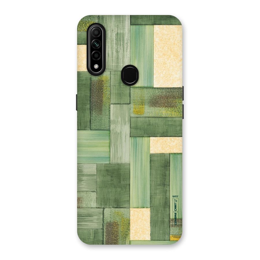 Wooden Green Texture Back Case for Oppo A31