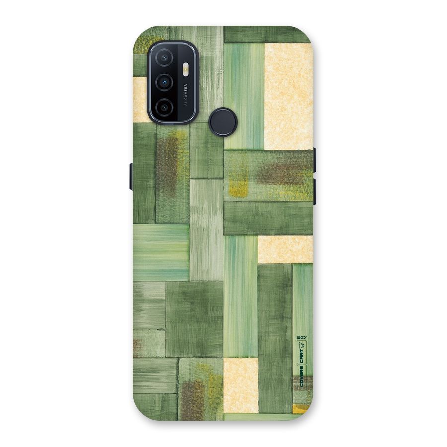 Wooden Green Texture Back Case for Oppo A32