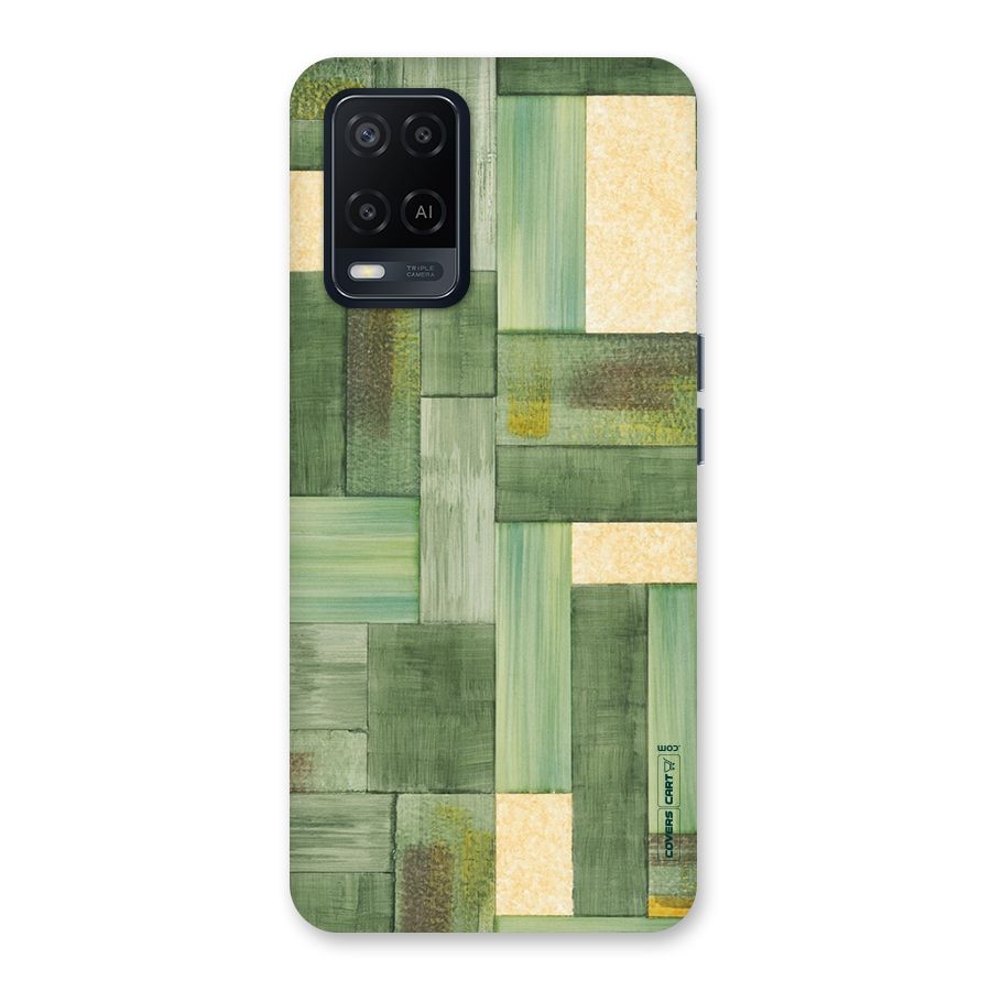 Wooden Green Texture Back Case for Oppo A54