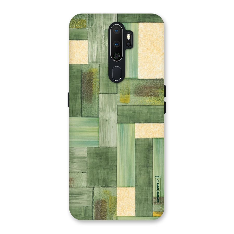 Wooden Green Texture Back Case for Oppo A5 (2020)