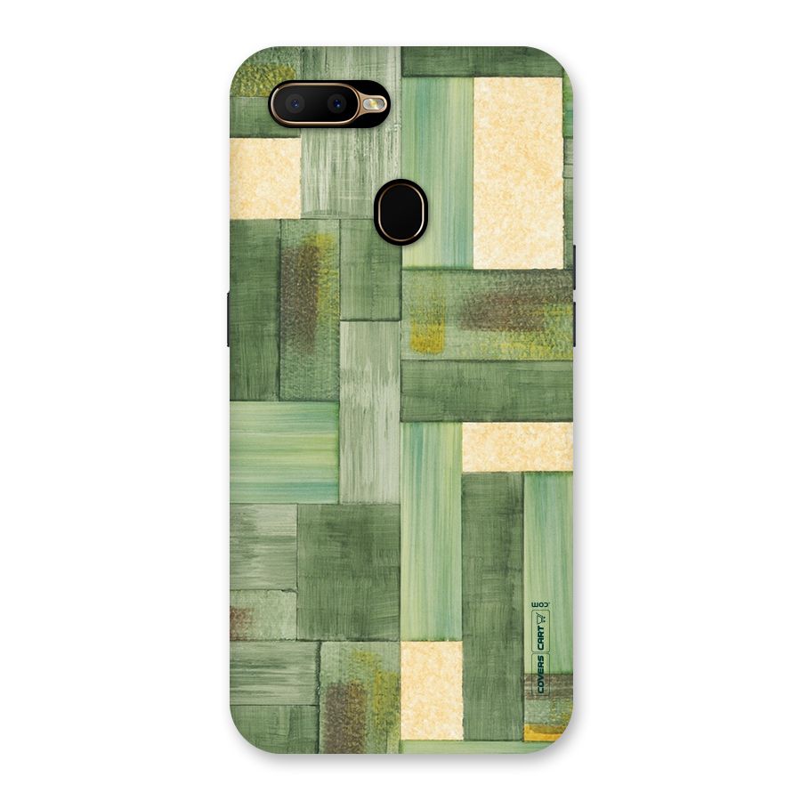 Wooden Green Texture Back Case for Oppo A5s