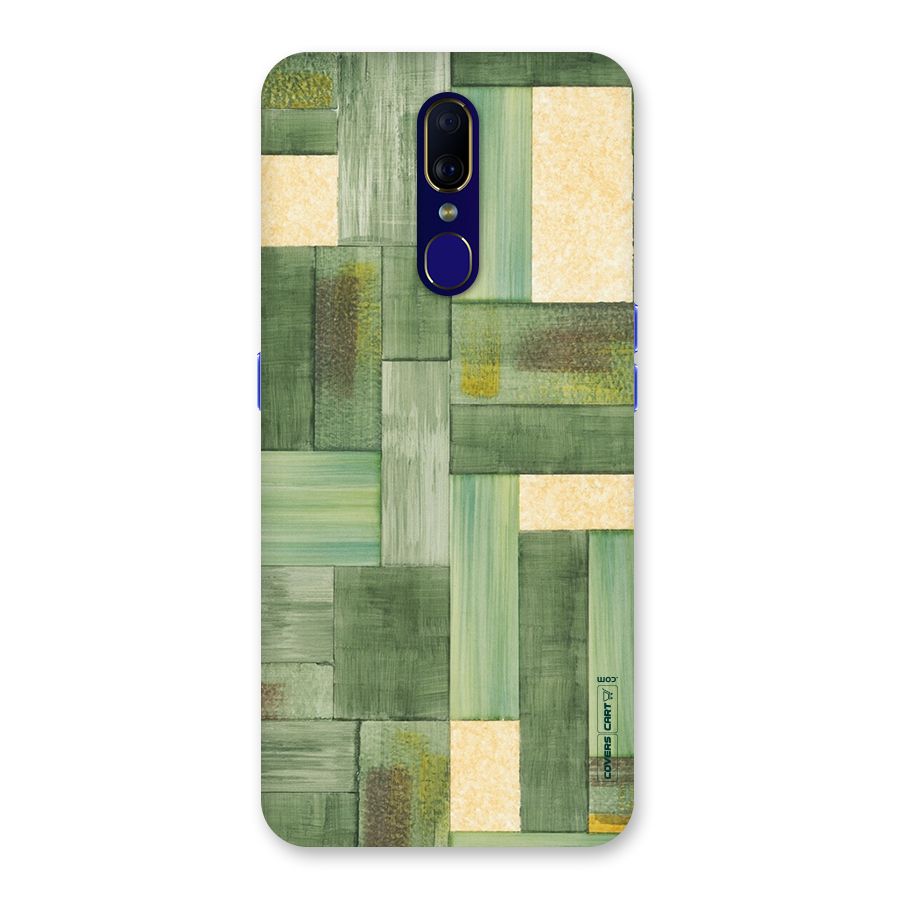 Wooden Green Texture Back Case for Oppo A9