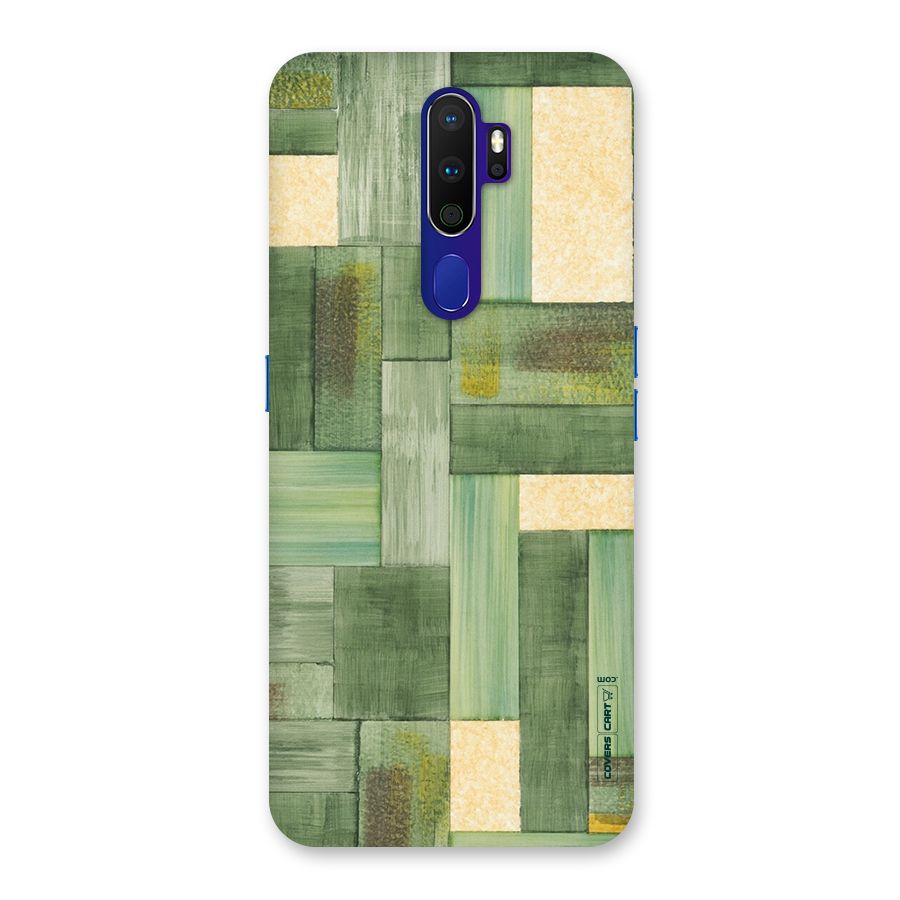 Wooden Green Texture Back Case for Oppo A9 (2020)