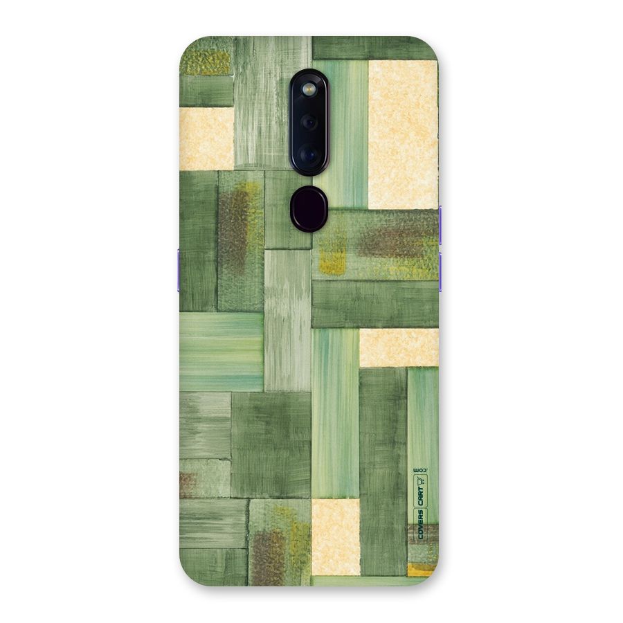 Wooden Green Texture Back Case for Oppo F11 Pro