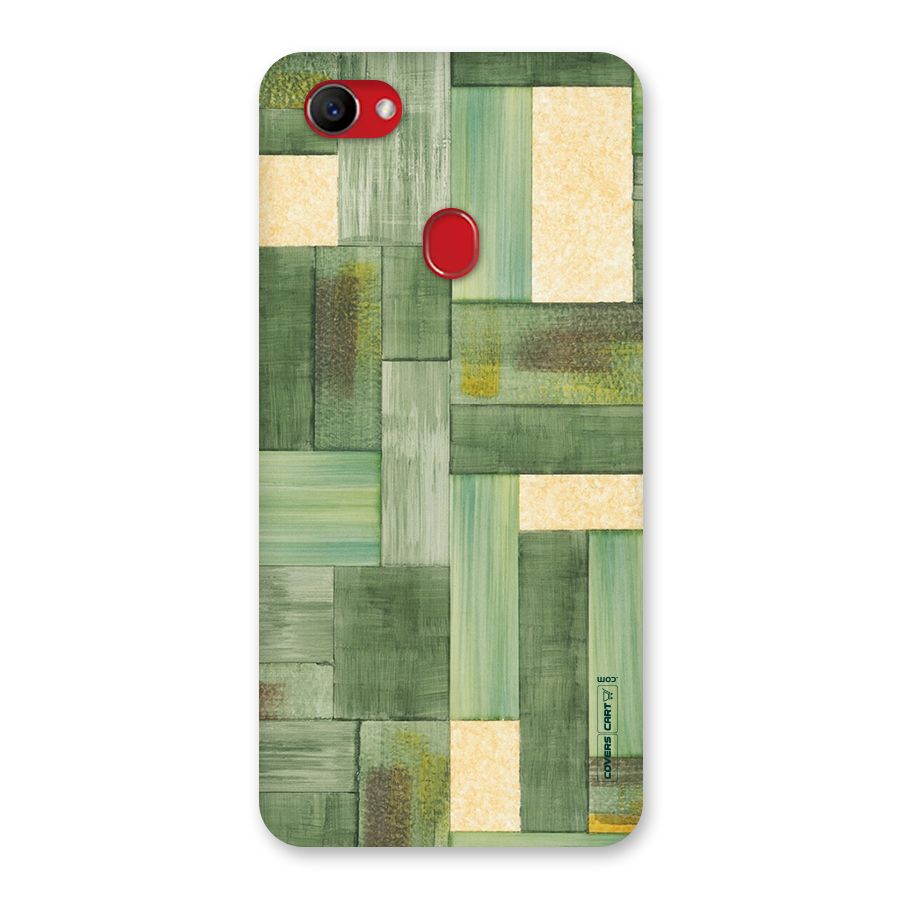 Wooden Green Texture Back Case for Oppo F7