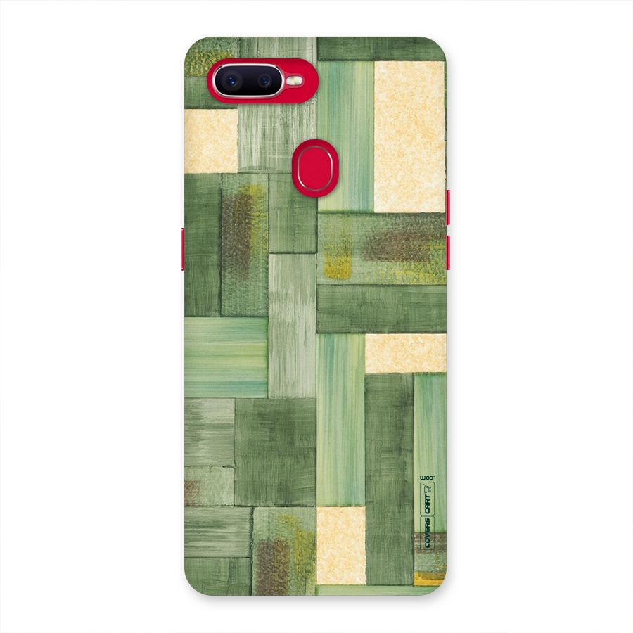Wooden Green Texture Back Case for Oppo F9 Pro