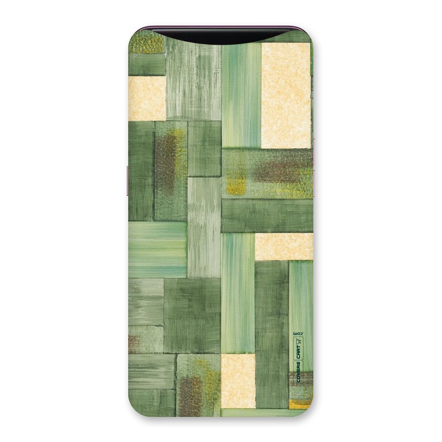 Wooden Green Texture Back Case for Oppo Find X