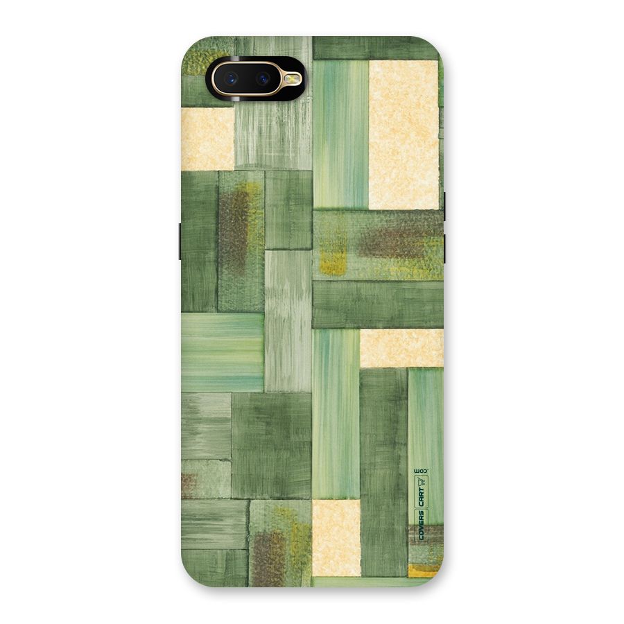 Wooden Green Texture Back Case for Oppo K1