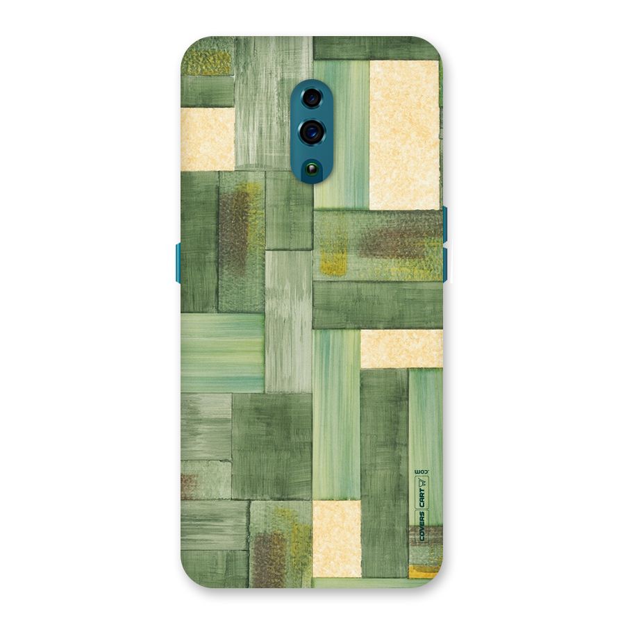Wooden Green Texture Back Case for Oppo Reno