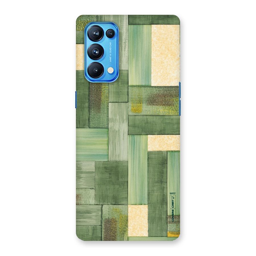 Wooden Green Texture Back Case for Oppo Reno5 Pro 5G
