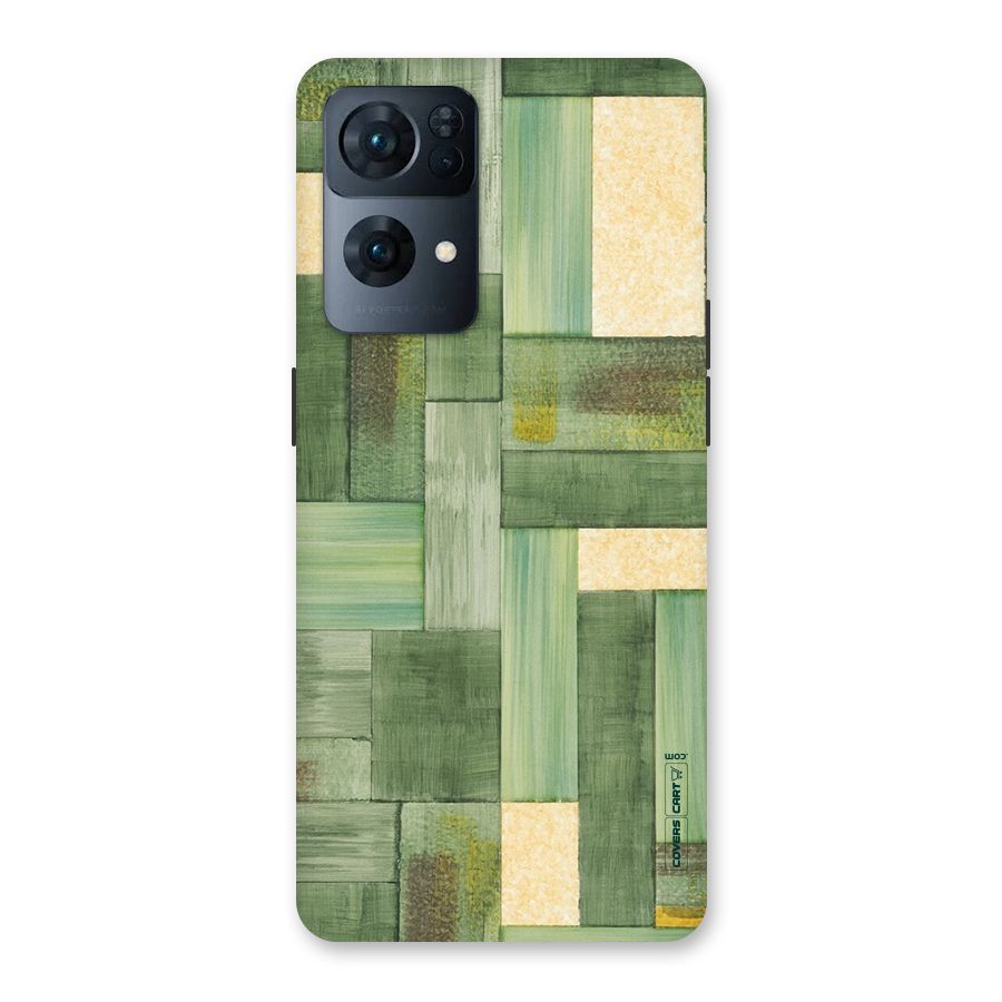 Wooden Green Texture Back Case for Oppo Reno7 Pro 5G