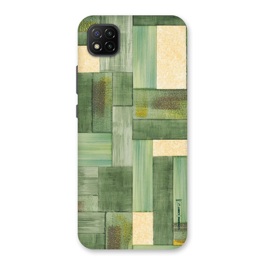 Wooden Green Texture Back Case for Poco C3