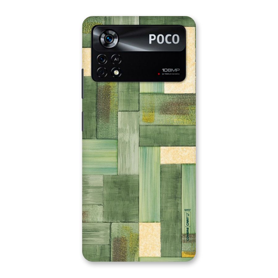 Wooden Green Texture Back Case for Poco X4 Pro 5G
