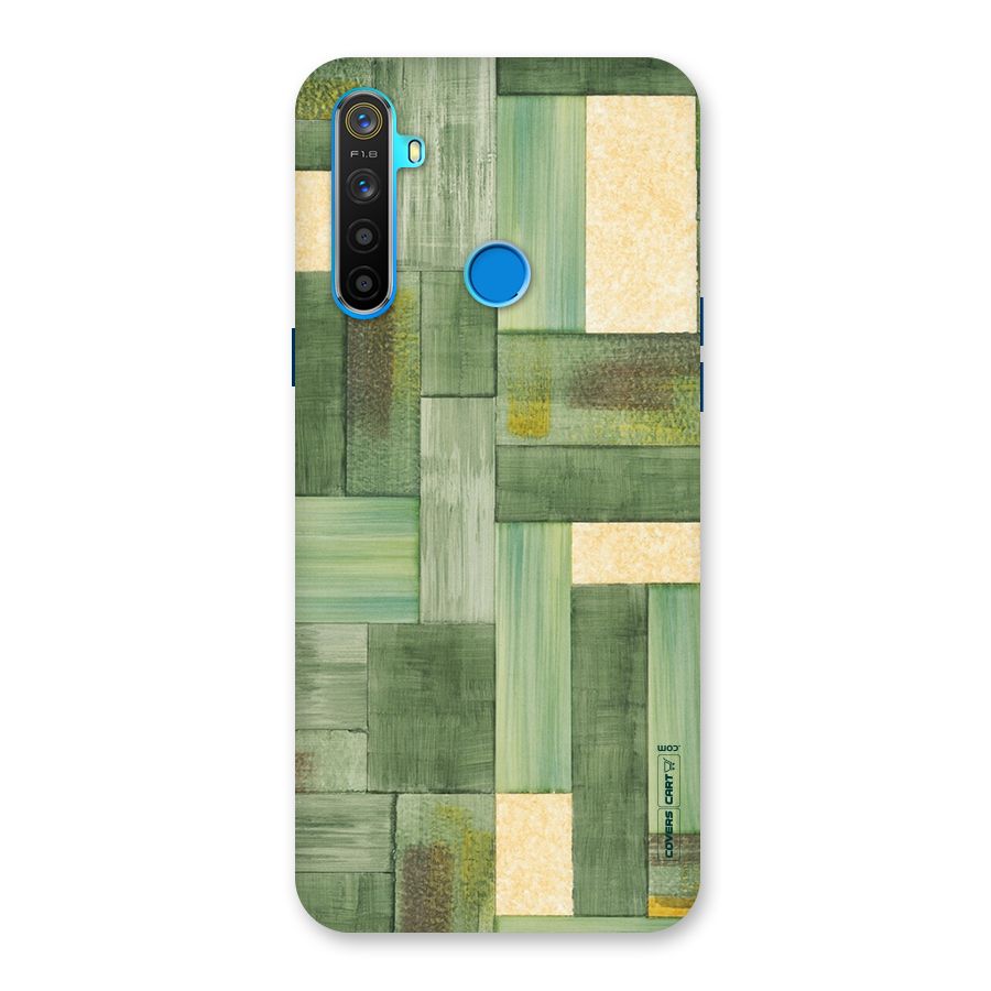 Wooden Green Texture Back Case for Realme 5s