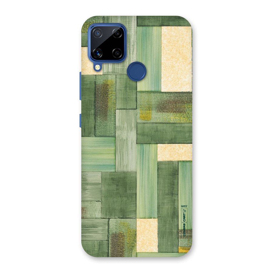 Wooden Green Texture Back Case for Realme C15