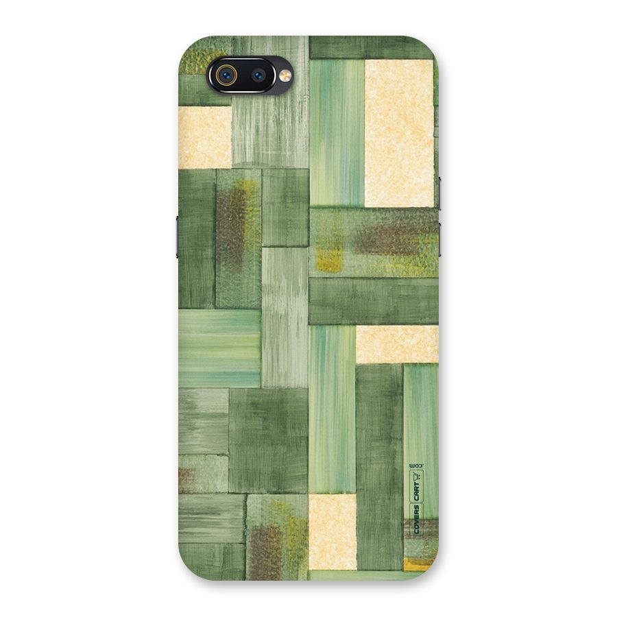Wooden Green Texture Back Case for Realme C2