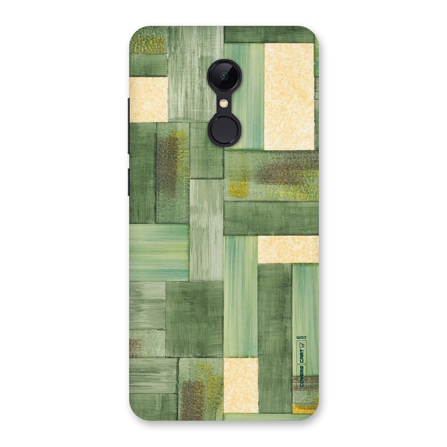 Wooden Green Texture Back Case for Redmi 5