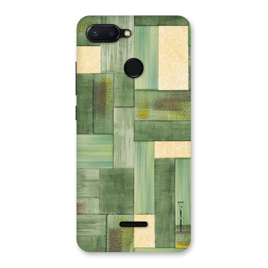 Wooden Green Texture Back Case for Redmi 6