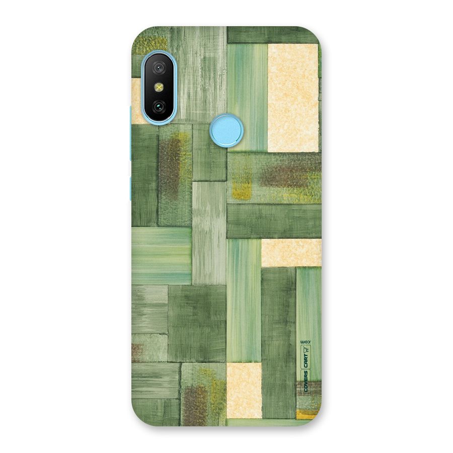 Wooden Green Texture Back Case for Redmi 6 Pro