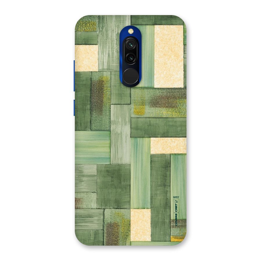 Wooden Green Texture Back Case for Redmi 8