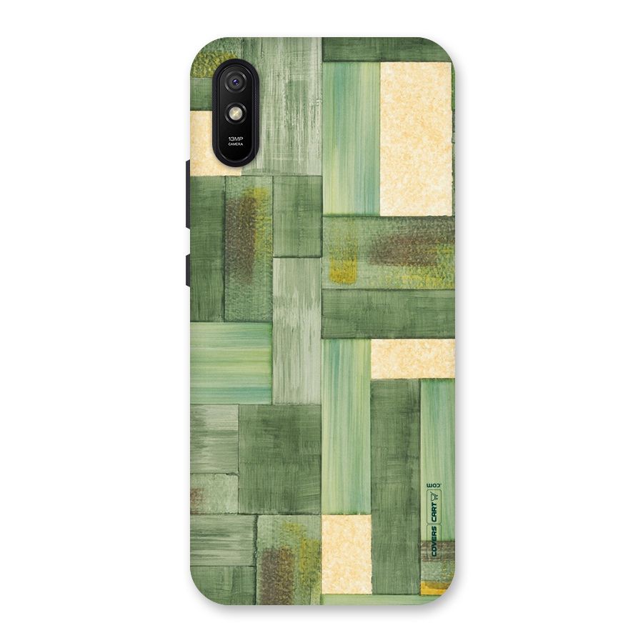 Wooden Green Texture Back Case for Redmi 9A