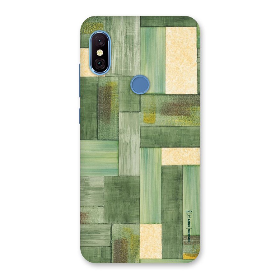 Wooden Green Texture Back Case for Redmi Note 6 Pro