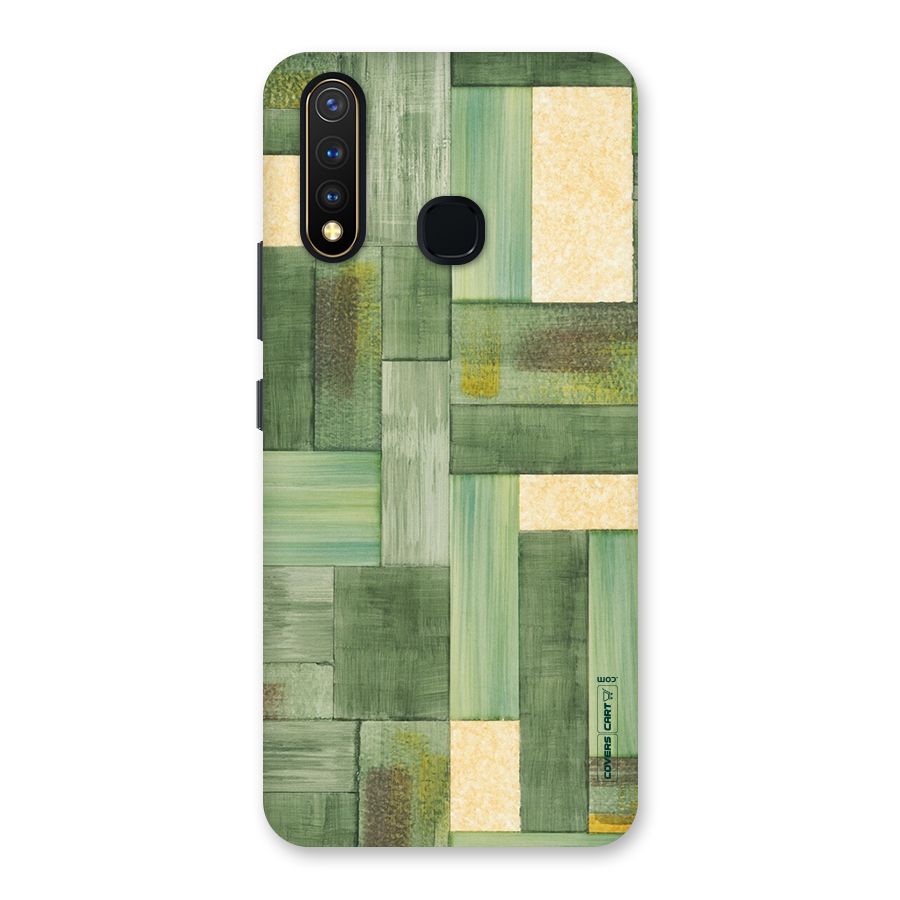 Wooden Green Texture Back Case for Vivo U20