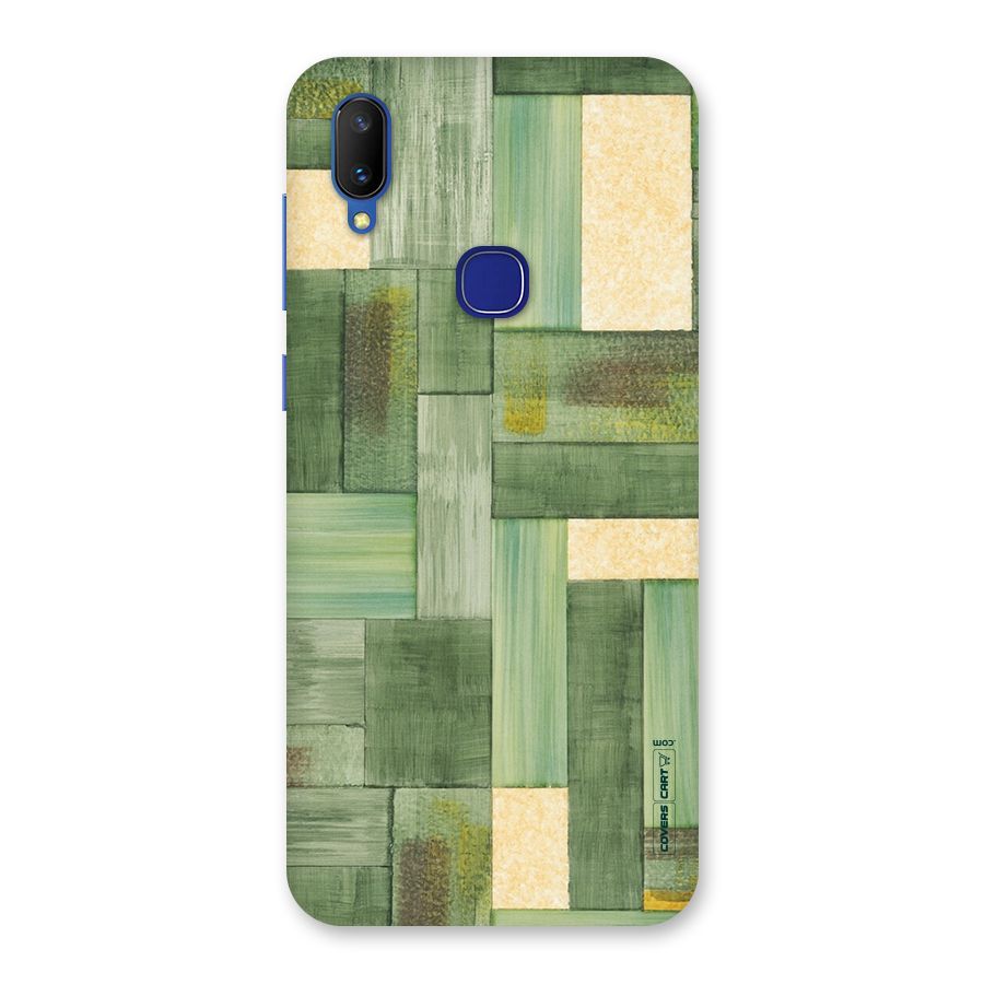 Wooden Green Texture Back Case for Vivo V11