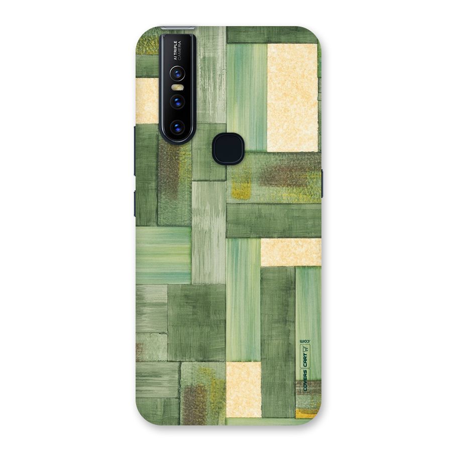 Wooden Green Texture Back Case for Vivo V15