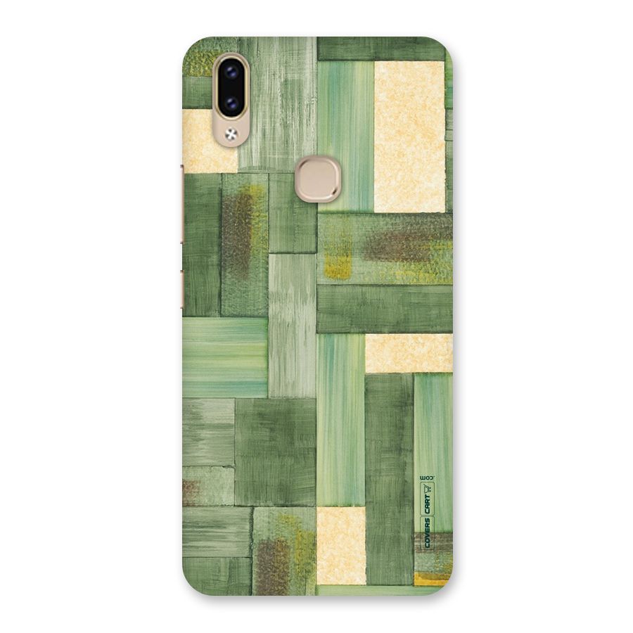 Wooden Green Texture Back Case for Vivo V9