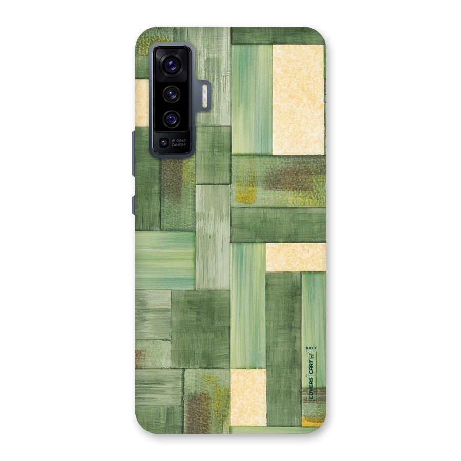 Wooden Green Texture Back Case for Vivo X50