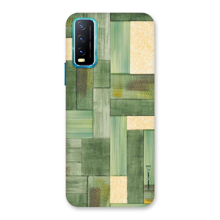 Wooden Green Texture Back Case for Vivo Y20