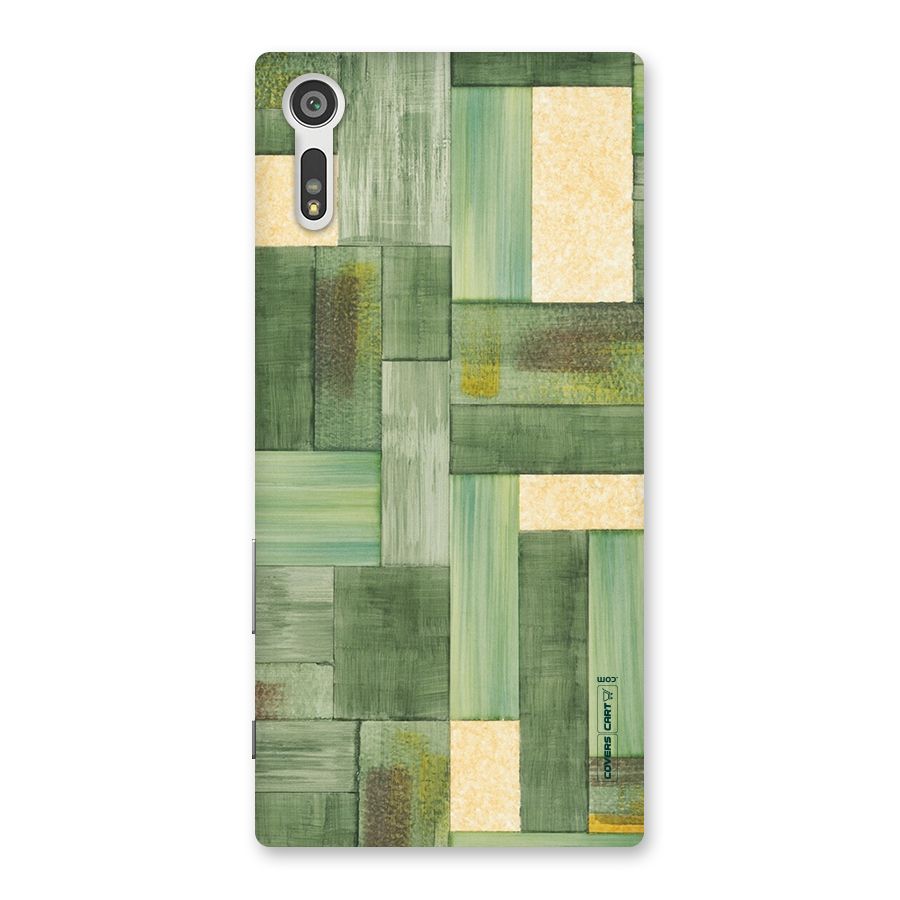 Wooden Green Texture Back Case for Xperia XZ