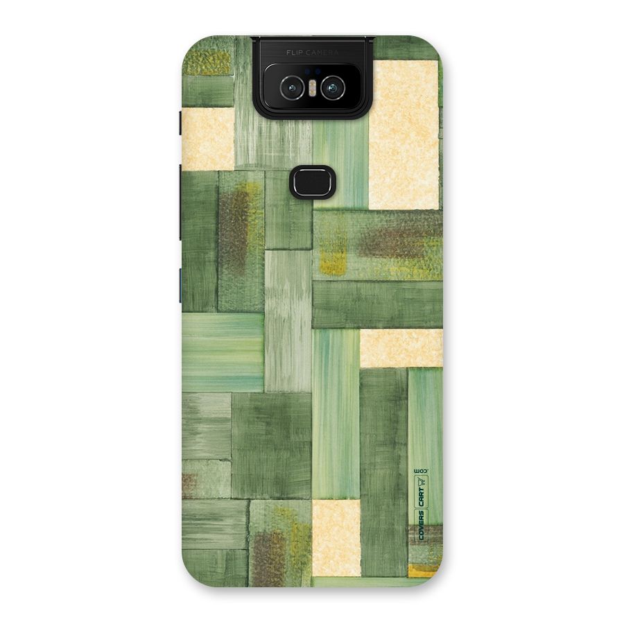Wooden Green Texture Back Case for Zenfone 6z